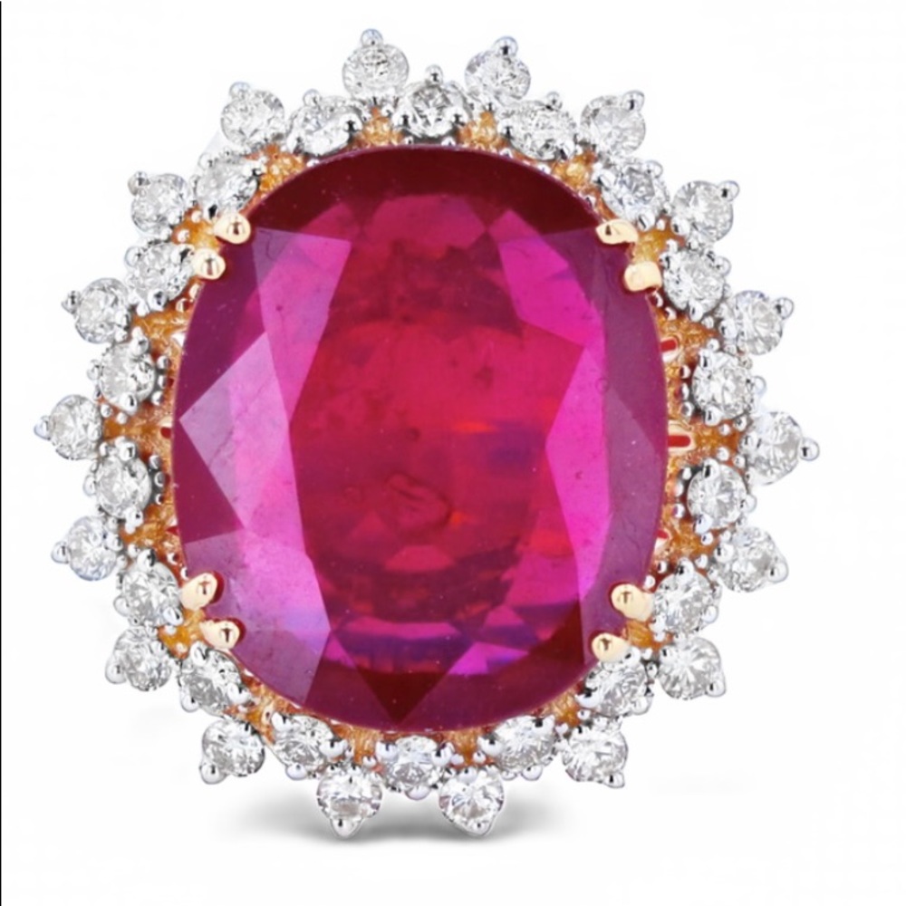 14K YELLOW GOLD RUBY AND DIAMOND: MSRP $5,100.00